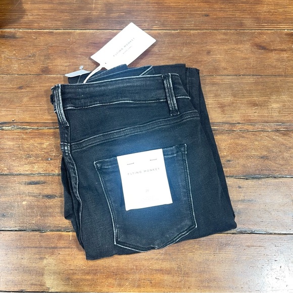 Flying Monkey far country super soft high rise Women's Black Skinny Jeans 29 - Picture 2 of 9
